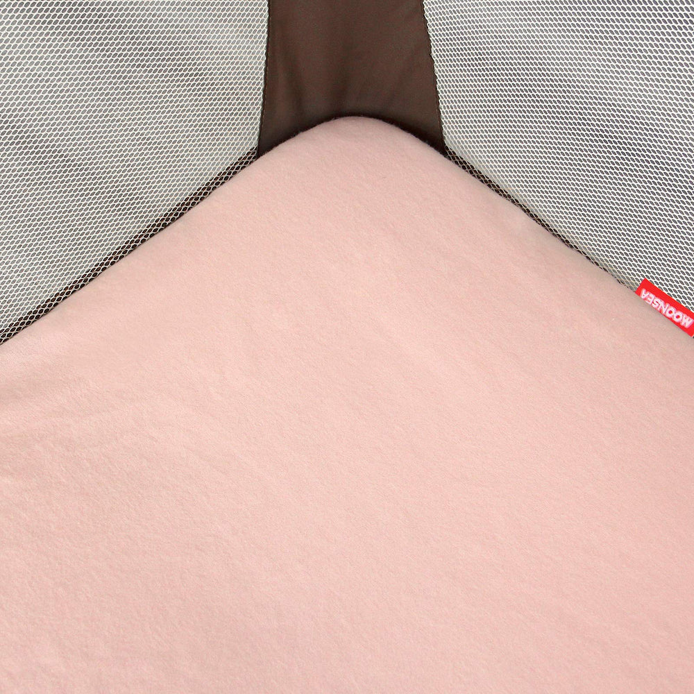 Moonsea pack n play sheet elastic bottom enables quick, secure installation