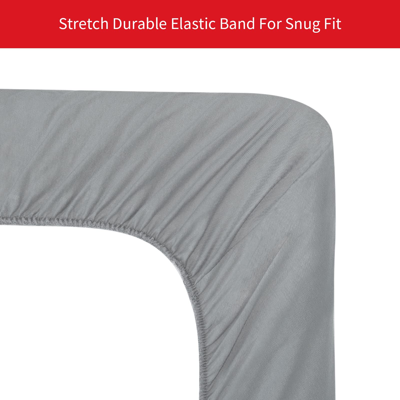Moonsea pack-n-play sheet with encased elastic edge for secure fit