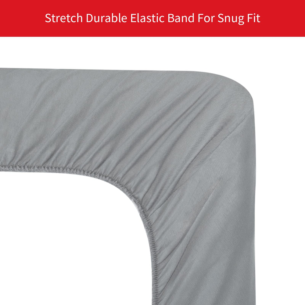 Moonsea pack-n-play sheet with encased elastic edge for secure fit