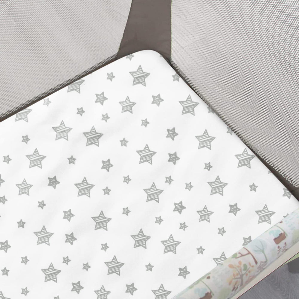 Moonsea pack n play sheet closeup of soft microfiber fabric