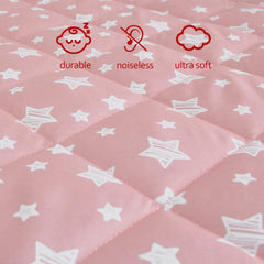 Moonsea pack n play sheet top microfiber surface feels soft against baby's skin.
