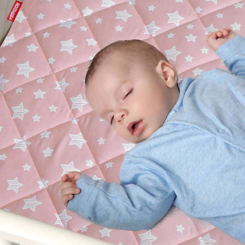 Moonsea pack n play sheet is machine washable for easy care.