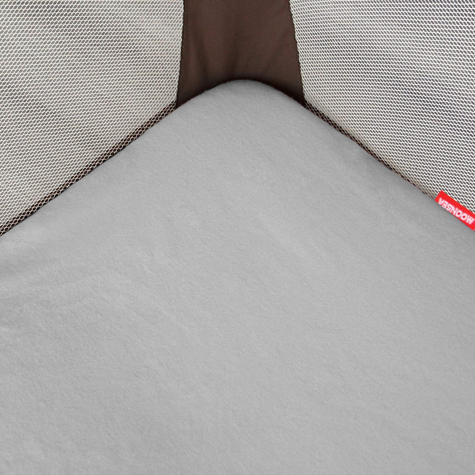 Moonsea flannel crib sheet offers breathable warmth for playtime and naps