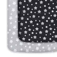 Moonsea Pack N Play Sheets close-up reveals soft microfiber for breathable nap-time comfort.
