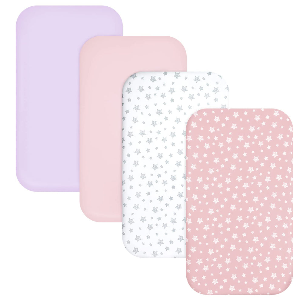 Moonsea pack-n-play-sheets-soft-fabric delivers breathable comfort for daily naps and night sleep.
