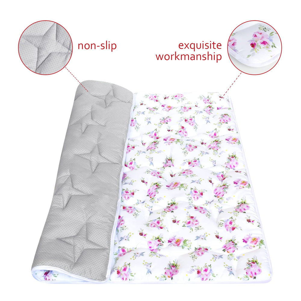 Moonsea mat back shows anti-slip backing for secure play