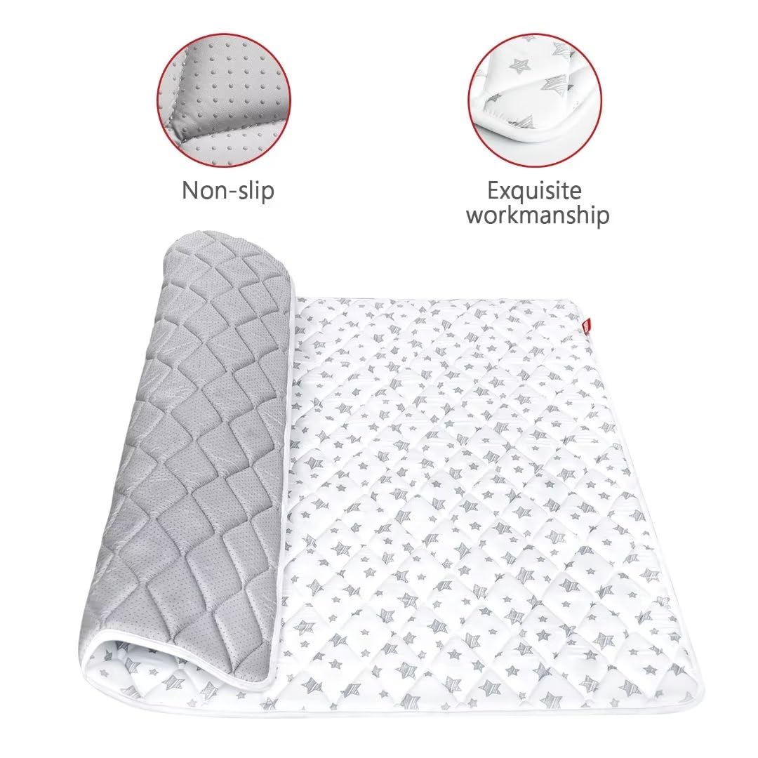Moonsea playpen-71x59-setup shows large area for safe exploration and play.