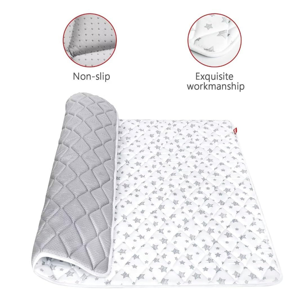 Moonsea playpen-71x59-setup shows large area for safe exploration and play.