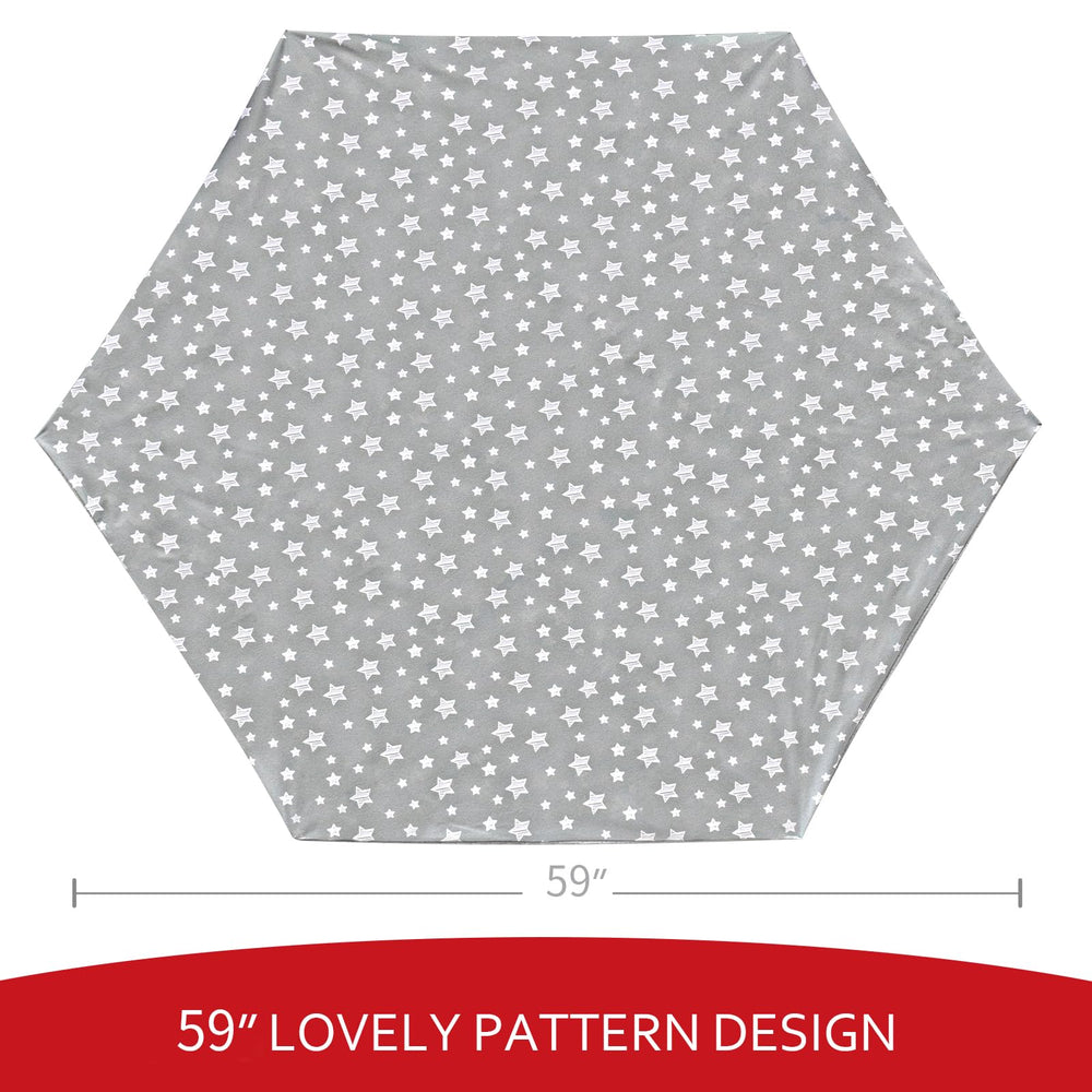 Moonsea playpen cover back non-slip grip keeps little movers stable.