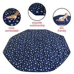 Moonsea playpen mat navy 61x61 inches provides ample crawling space
