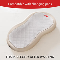 Moonsea changing pad liner closeup highlights absorbent core and protection.