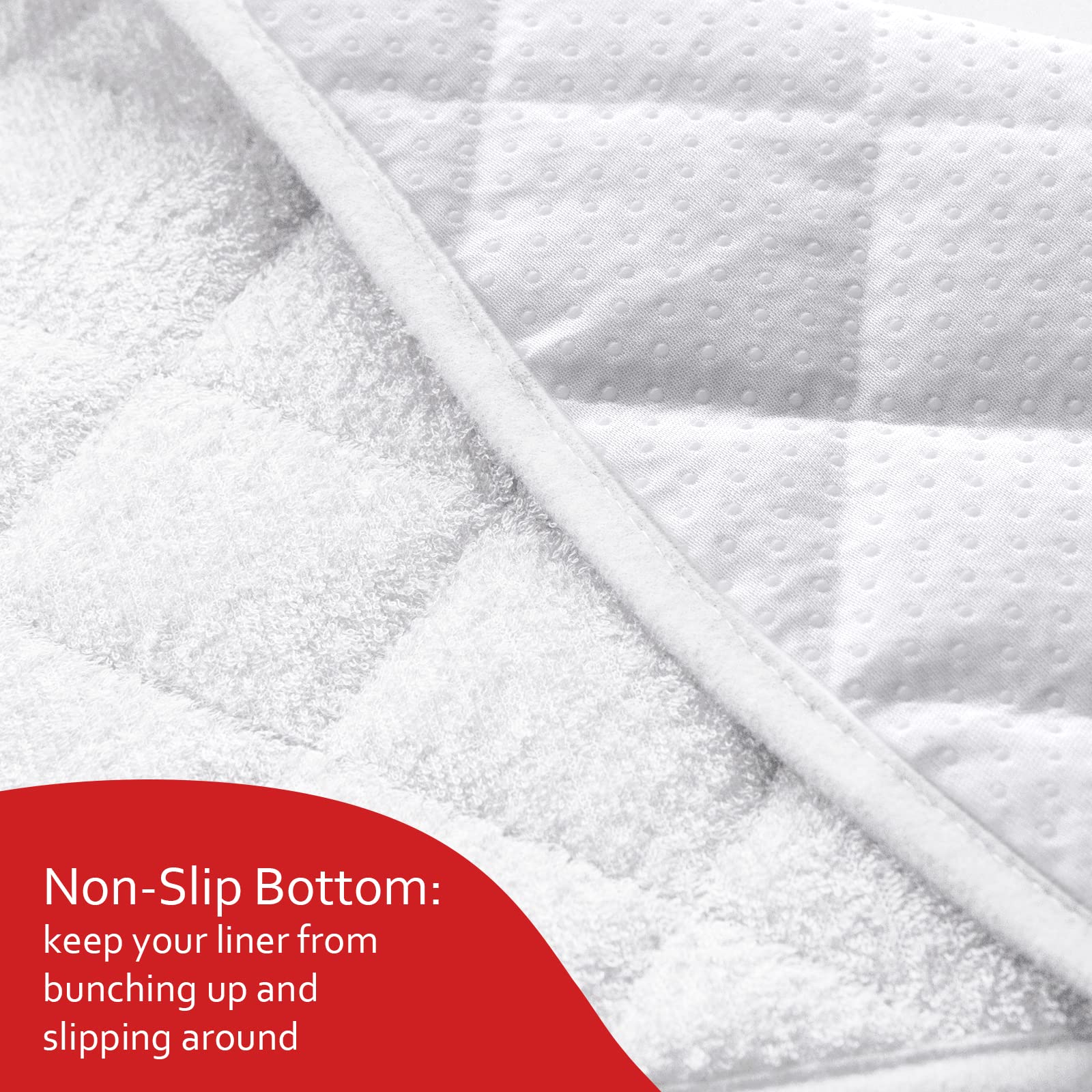 Moonsea liner non-slip bottom keeps changing pad in place during changes.