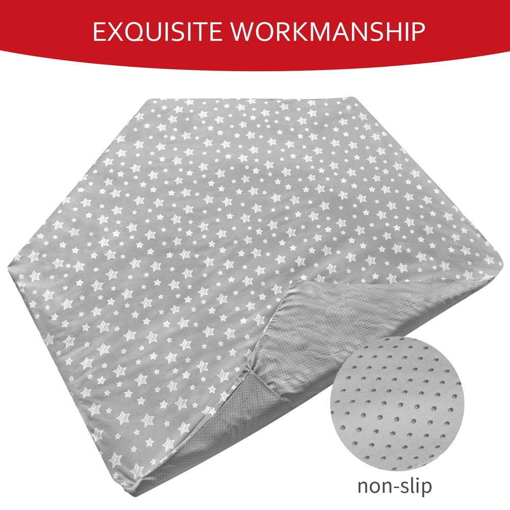 Moonsea soft fabric with star pattern provides cozy, child-friendly texture.