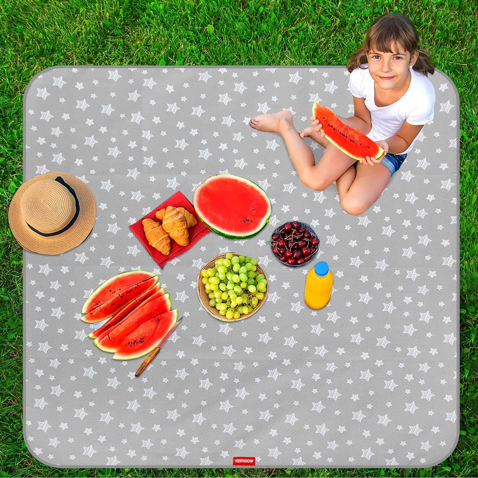 Moonsea Splat Mat portable design fits in a bag for picnics