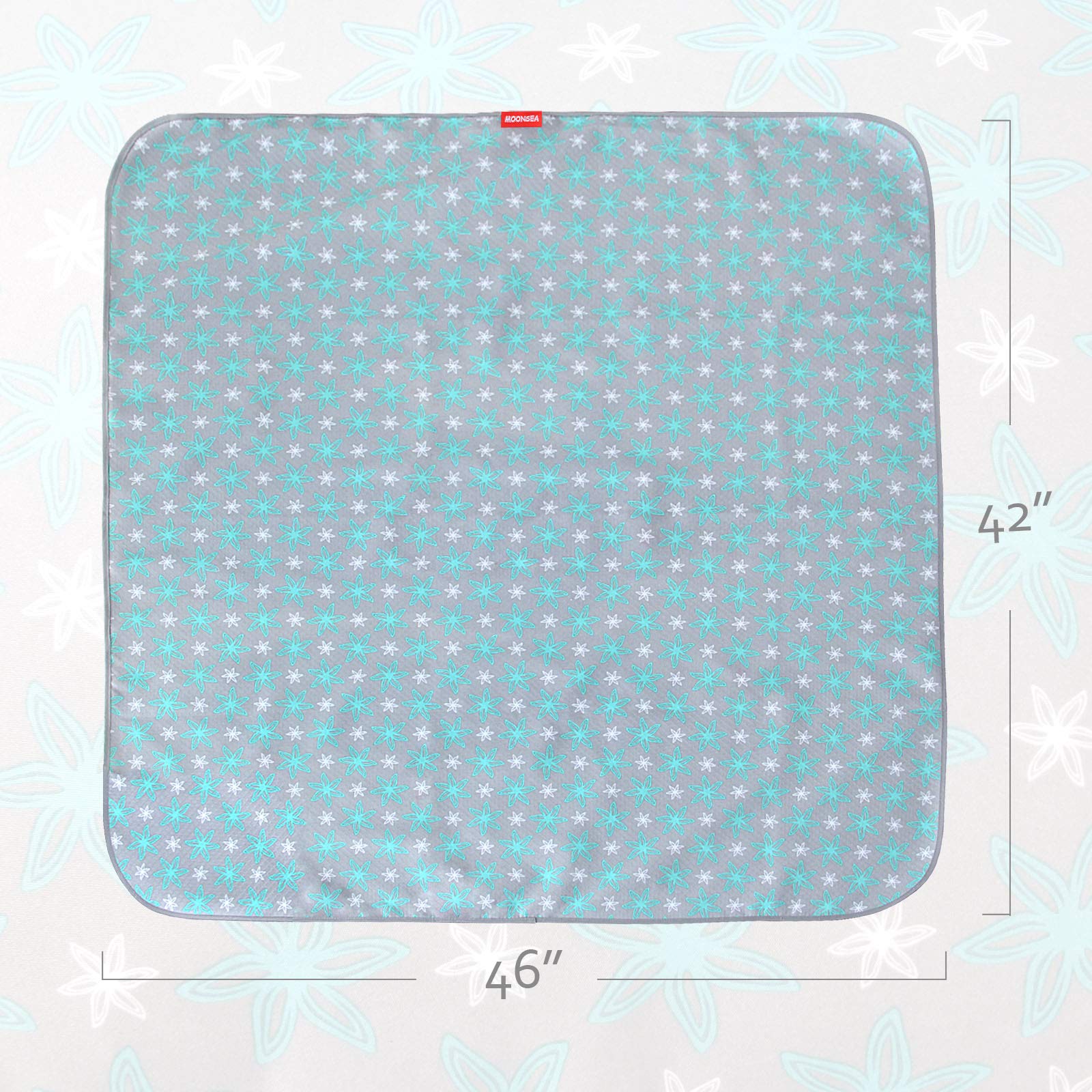 Moonsea Splat Mat wipe-clean surface ready for messes and spills