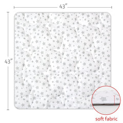 Moonsea tepee mat white star design brightens any room