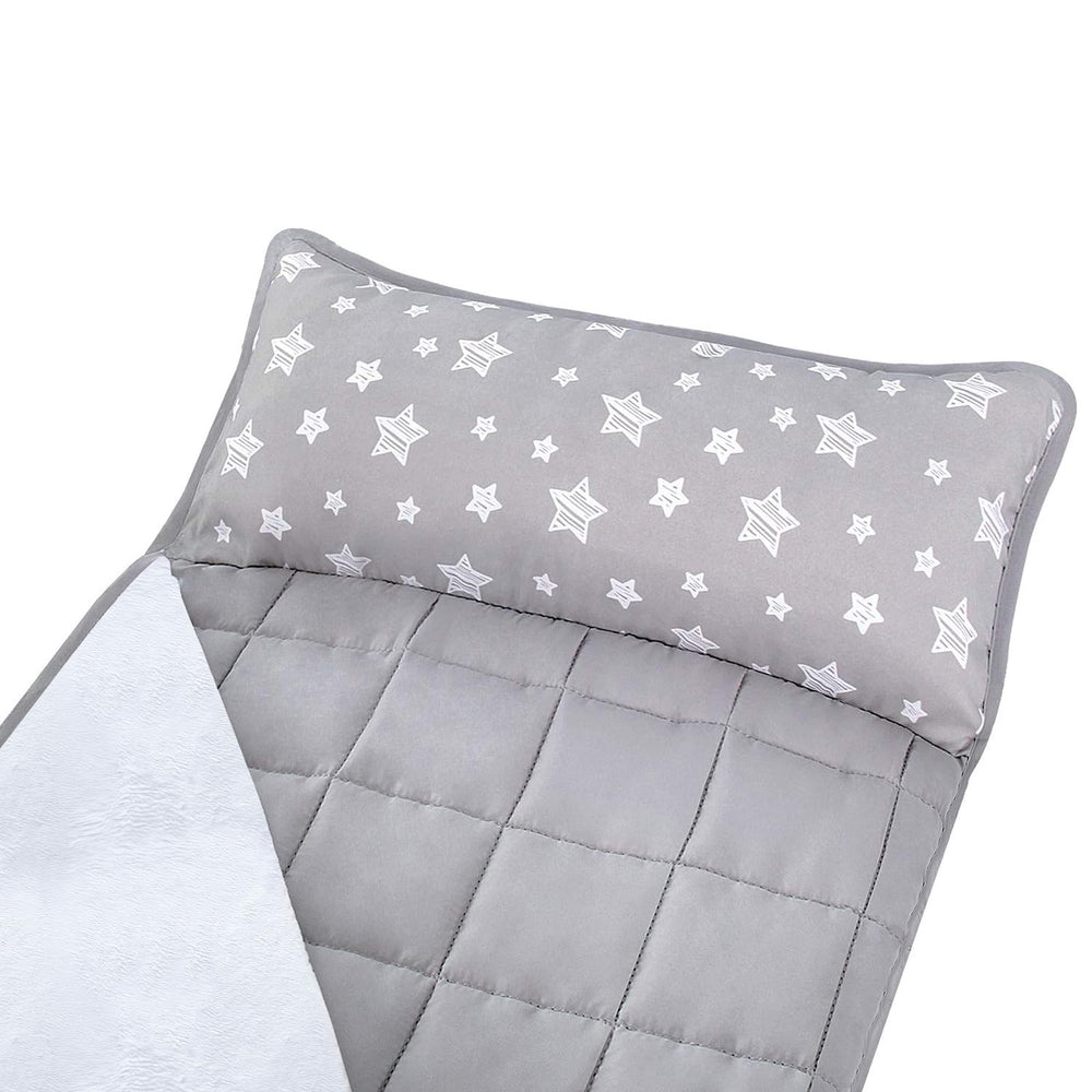 Moonsea Toddler Nap Mat 2 Pack rolled with straps for easy carry