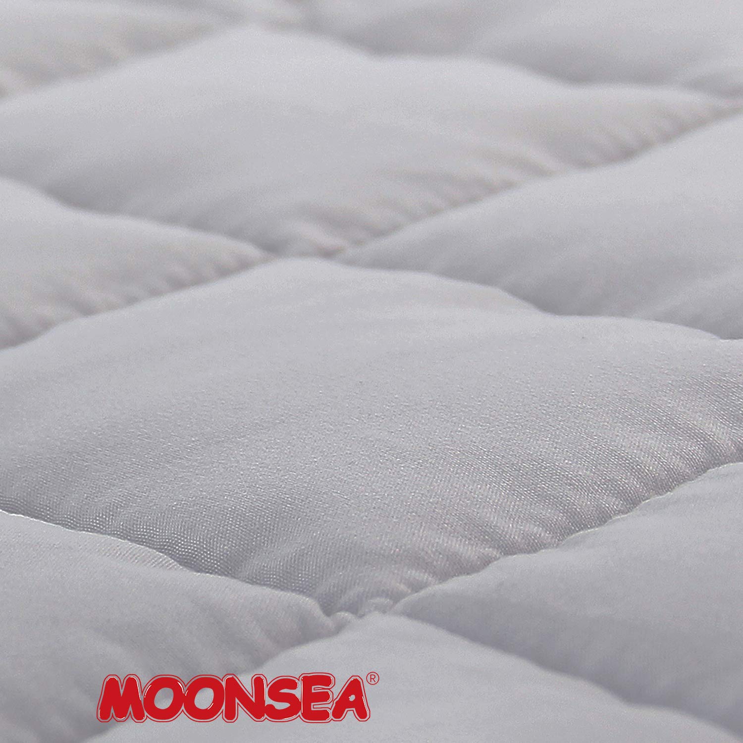 Moonsea nap mat grey carrying handle for quick roll-and-go mobility