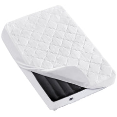 Moonsea toddler travel mattress protector waterproof layer keeps leaks at bay during trips.