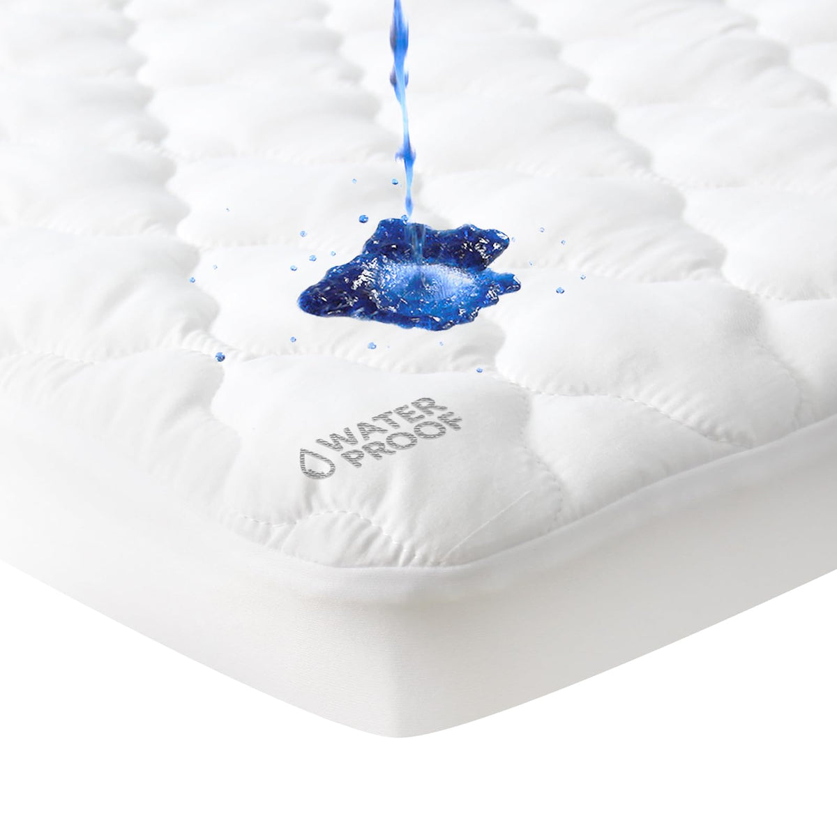 moonsea-waterproof-pack-and-play-sheets-top-fabric-close-up shows soft microfleece for baby comfort