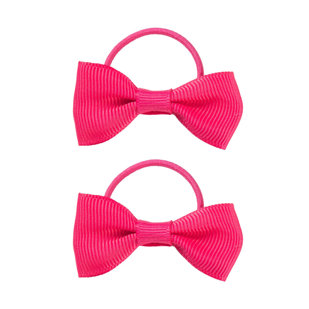 MOONSTON baby girls hair ties closeup shows durable elastic and heat-sealed ends.