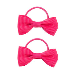 MOONSTON baby girls hair ties closeup shows durable elastic and heat-sealed ends.