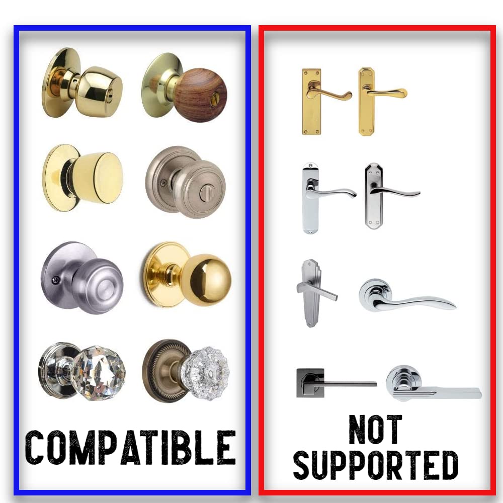 Moonybaby door knob safety cover in bedrooms and kitchens enhances room safety for toddlers.