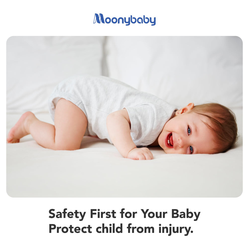 Moonybaby corner protectors removable with a hair dryer, leaving no residue.