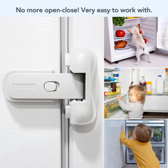 Moonybaby fridge lock with click signal confirms door closure