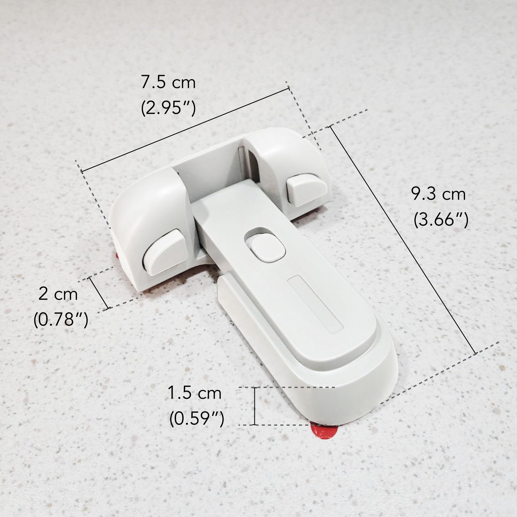 Moonybaby removable lock can be removed with heat, no residue