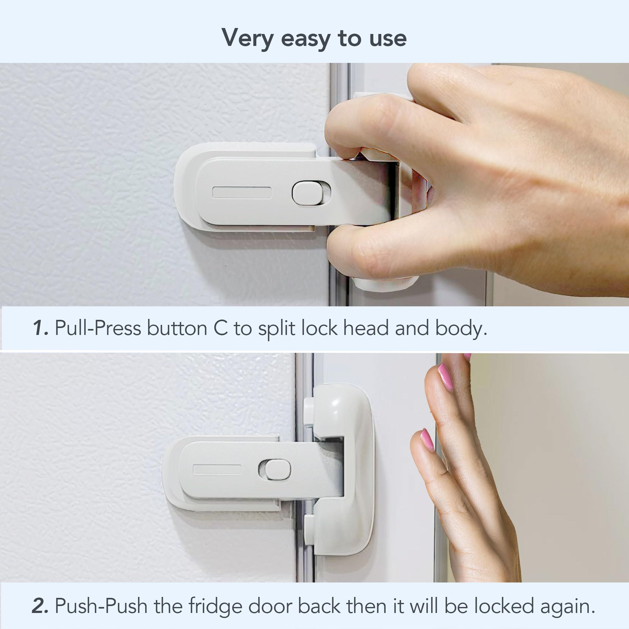 Moonybaby toddler-proof fridge door helps safer kitchen exploration