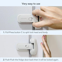 Moonybaby toddler-proof fridge door helps safer kitchen exploration
