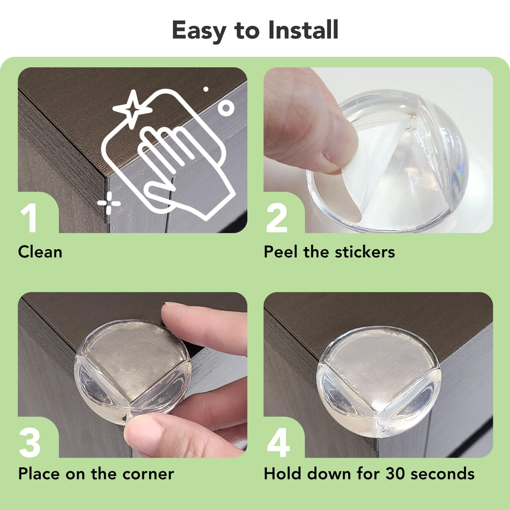 Moonybaby TPR material close-up emphasizes non-toxic, eco-friendly corner protection.