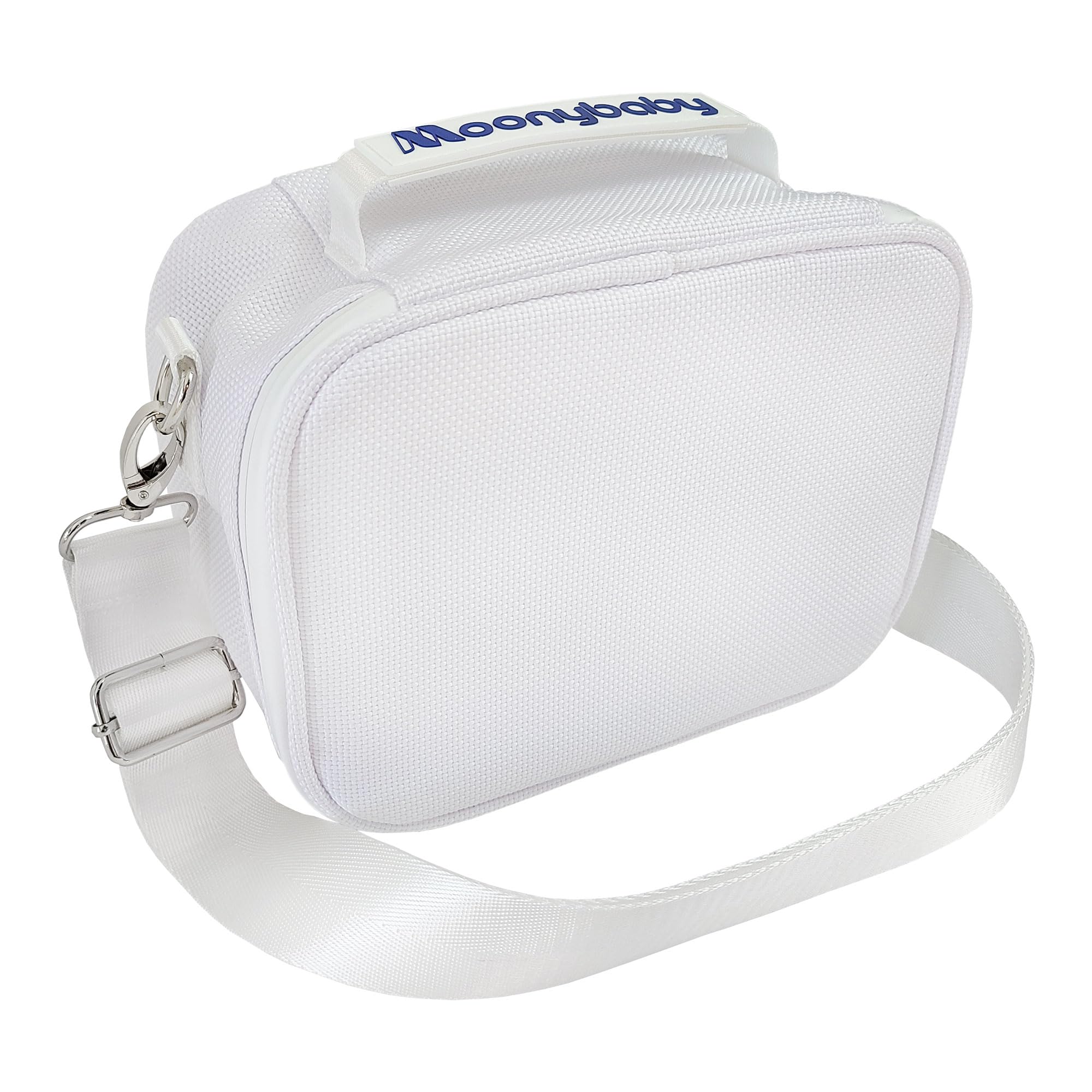 Moonybaby travel bag front view with protective padding for 7-inch monitors