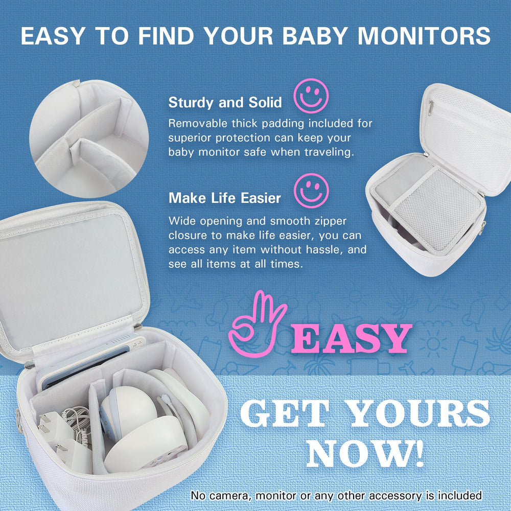 Moonybaby bag open wide for quick access to monitor and accessories