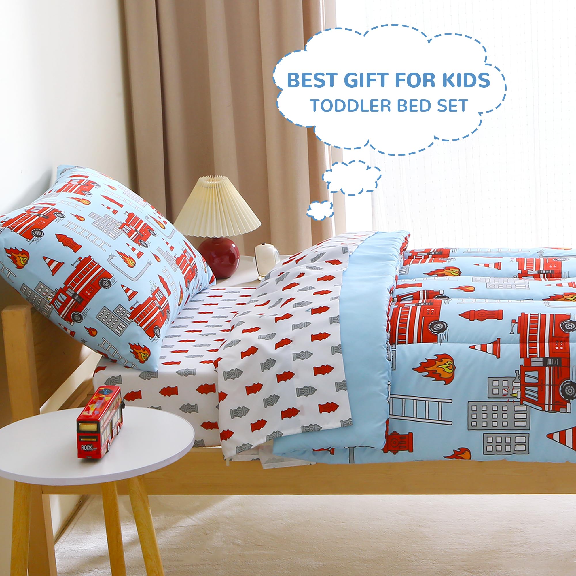 Mooreeke four piece bed in a bag speeds up bedtime setup.