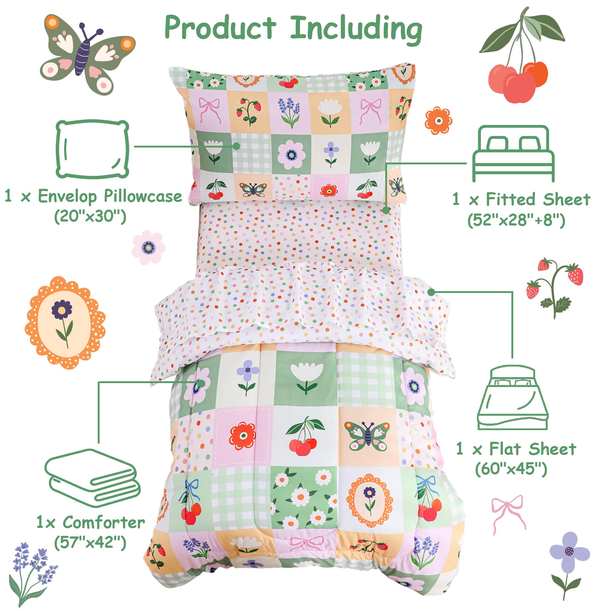 Mooreeke toddler fitted sheet fitting standard crib mattresses for easy setup