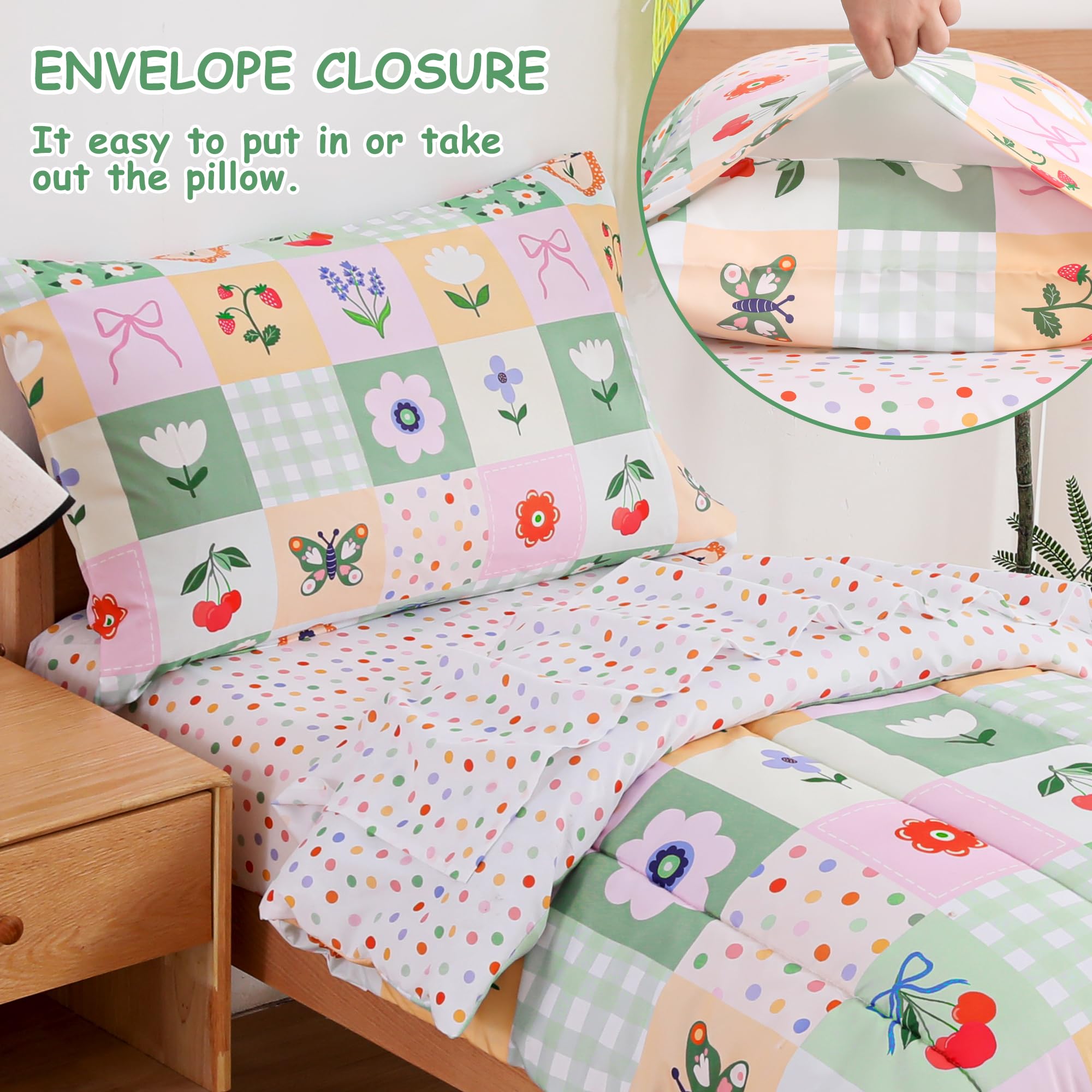 Mooreeke toddler flat sheet showcasing breathable microfiber for year-round comfort