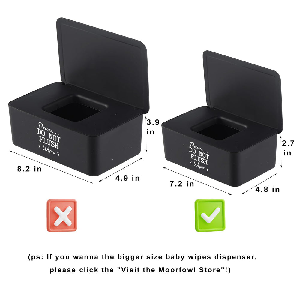 Moorfowl wipes container lid open showing easy refilling