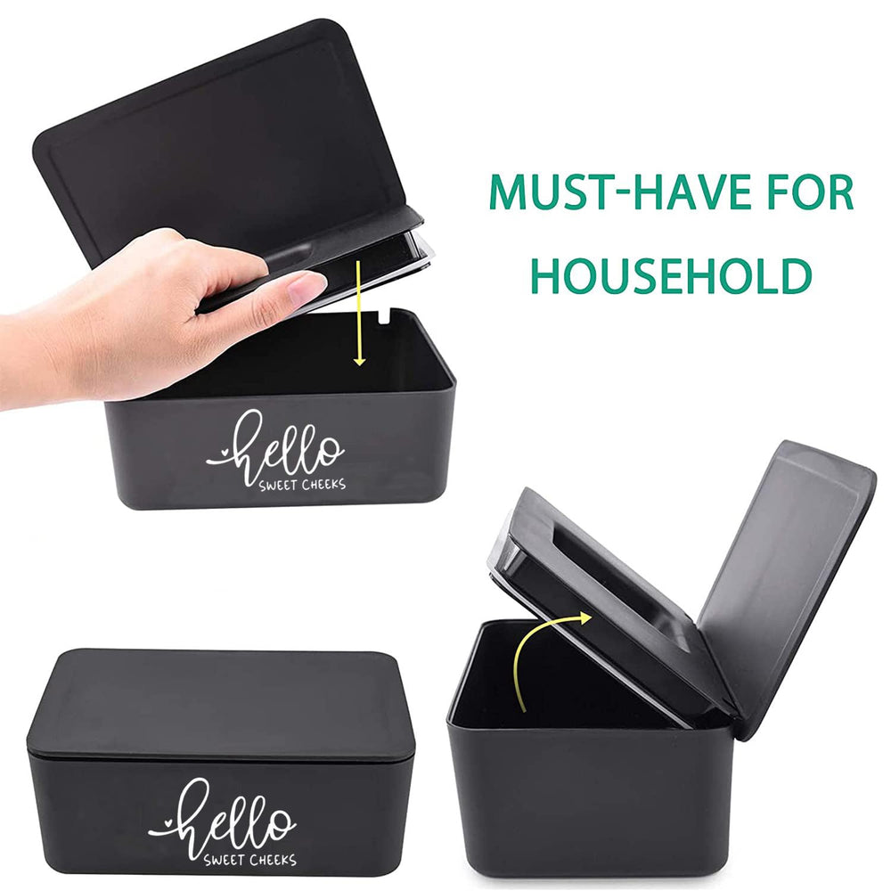 Moorfowl Hello Sweet Cheeks dispenser open slot for quick wipe retrieval