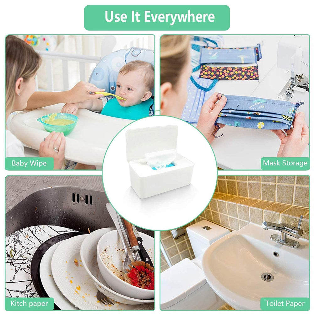 Moorfowl wipe dispenser in durable PP material for everyday use