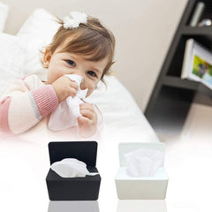 Moorfowl wipe dispenser side profile demonstrating compact footprint in small spaces