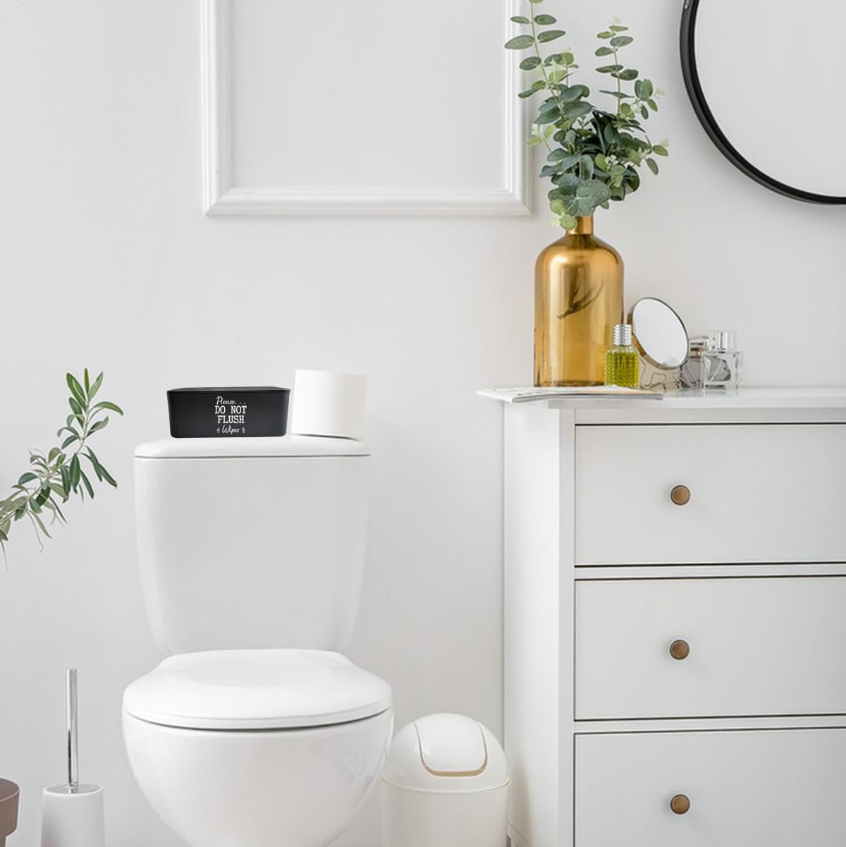 Compatible with various wipes for adults and kids in bathroom