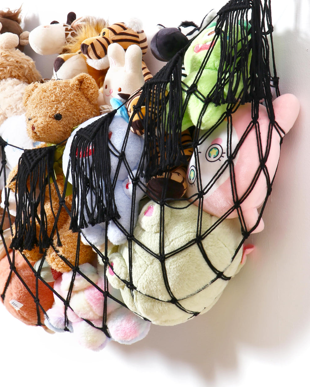 MORCCO boho-chic plushie net detail with removable lights and decorative style