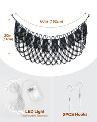 MORCCO macrame hammock uses sturdy cotton ropes and rust-proof hardware for longevity.