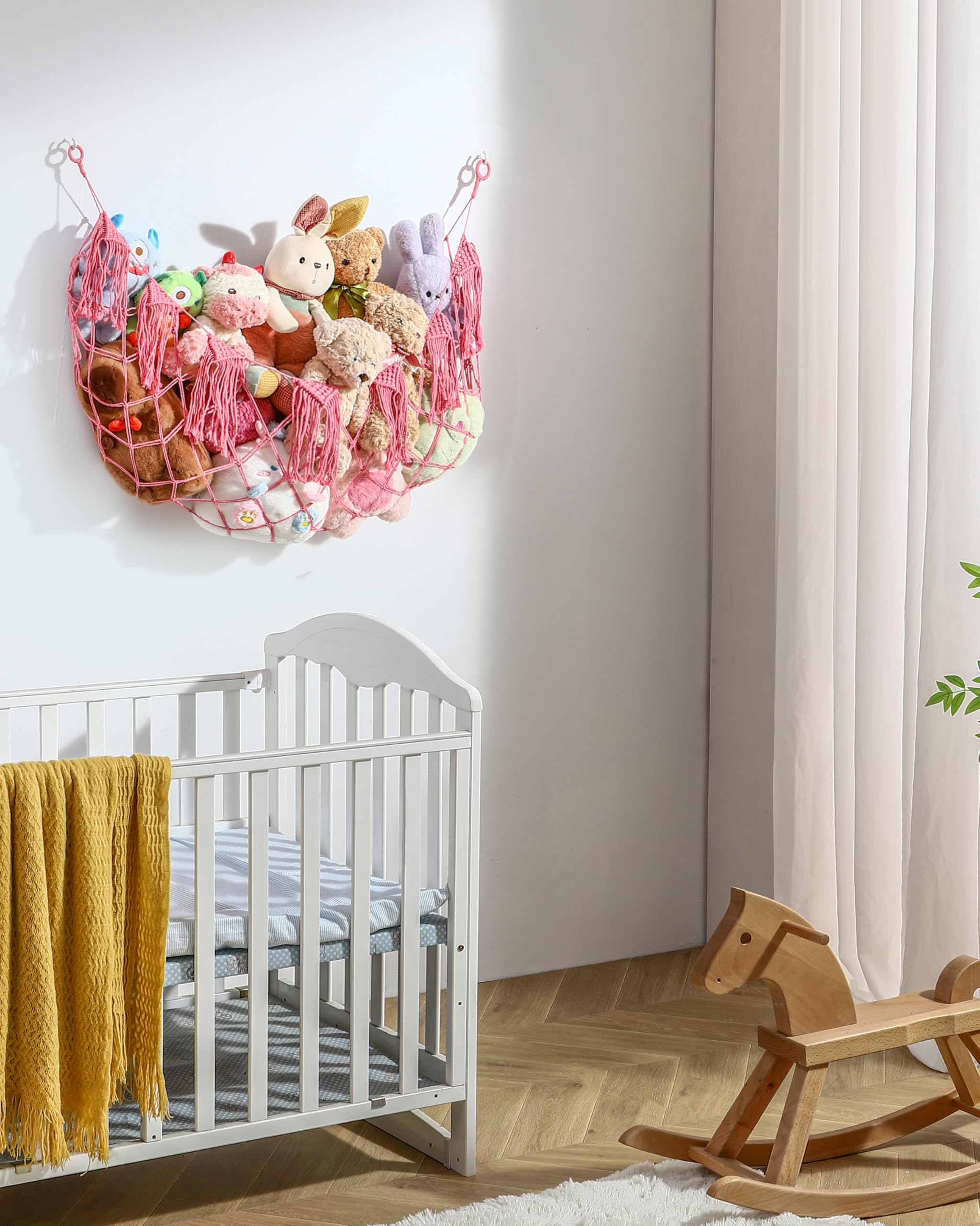 Morcco pink room decor in nursery or teen bedroom for organized style