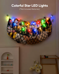 MORCCO plush net provides big storage capacity for bedrooms and playrooms.