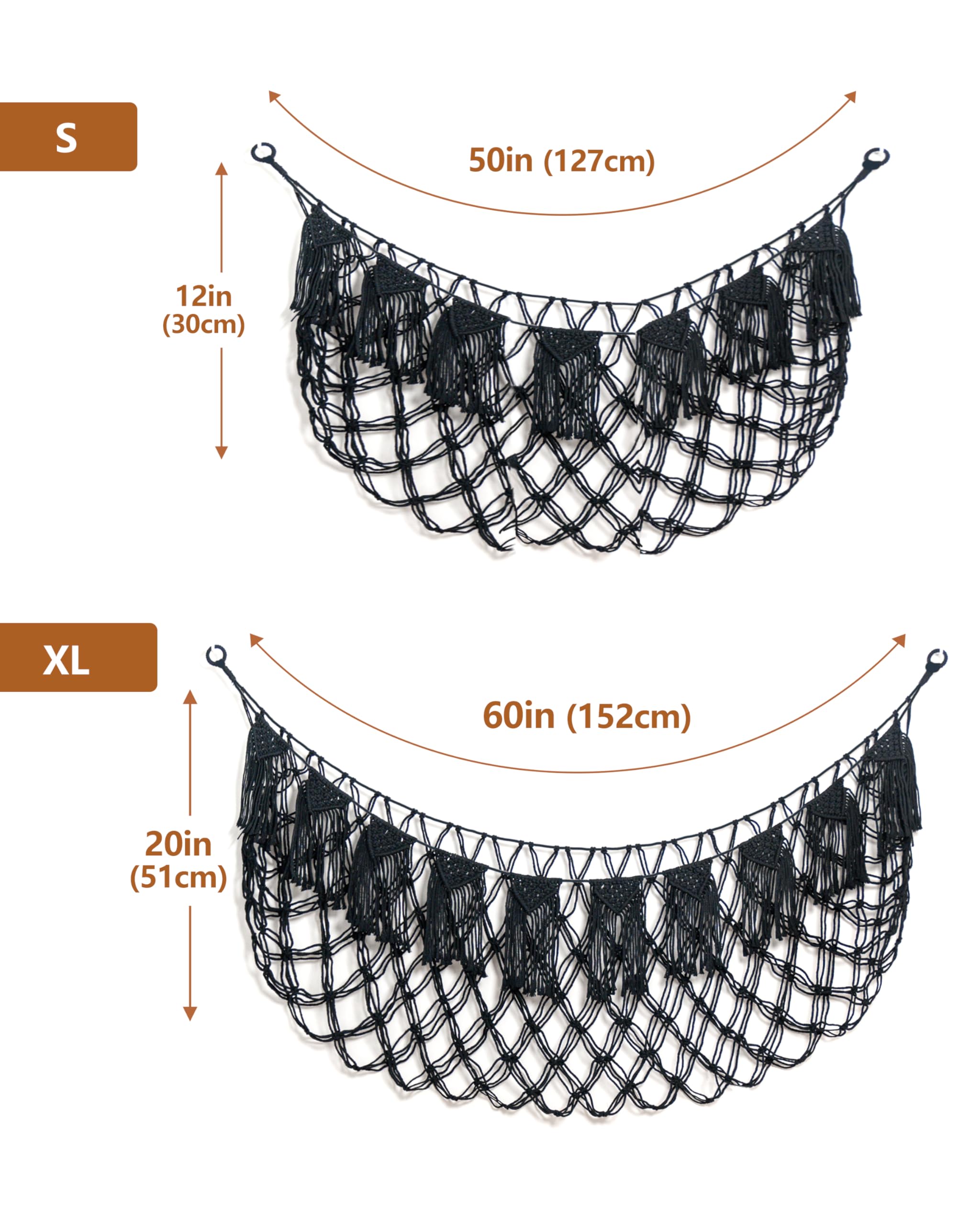 MORCCO durable natural materials showcasing cotton rope and rust-proof hooks