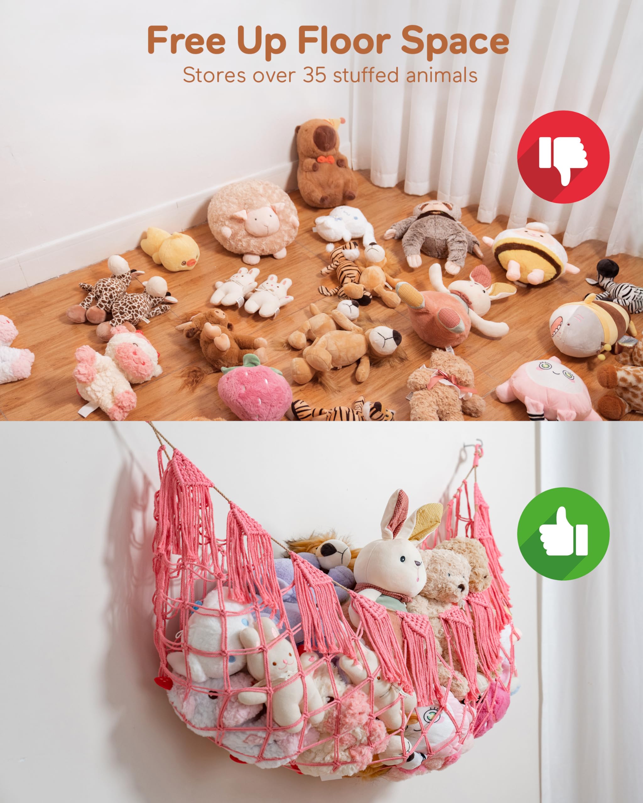Morcco safe sturdy cotton rope construction with rust-proof hardware ensures lasting reliability.