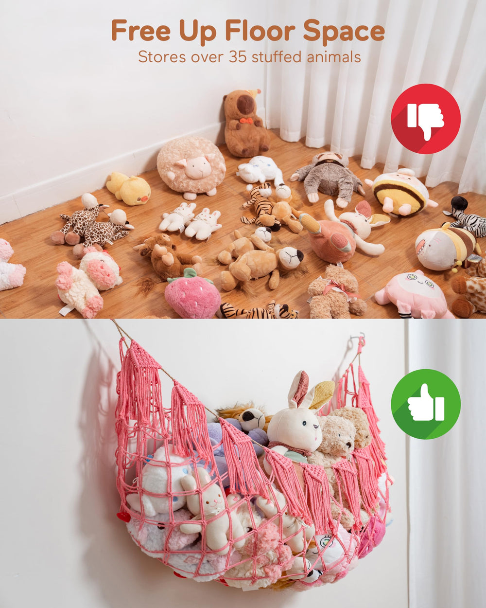 Morcco safe sturdy cotton rope construction with rust-proof hardware ensures lasting reliability.
